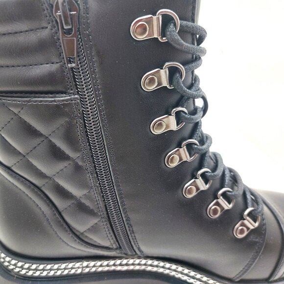 New York & Company Women's Katelynn Bootie Casual, Lace Up, Round Toe - Size 8 - Picture 9 of 15